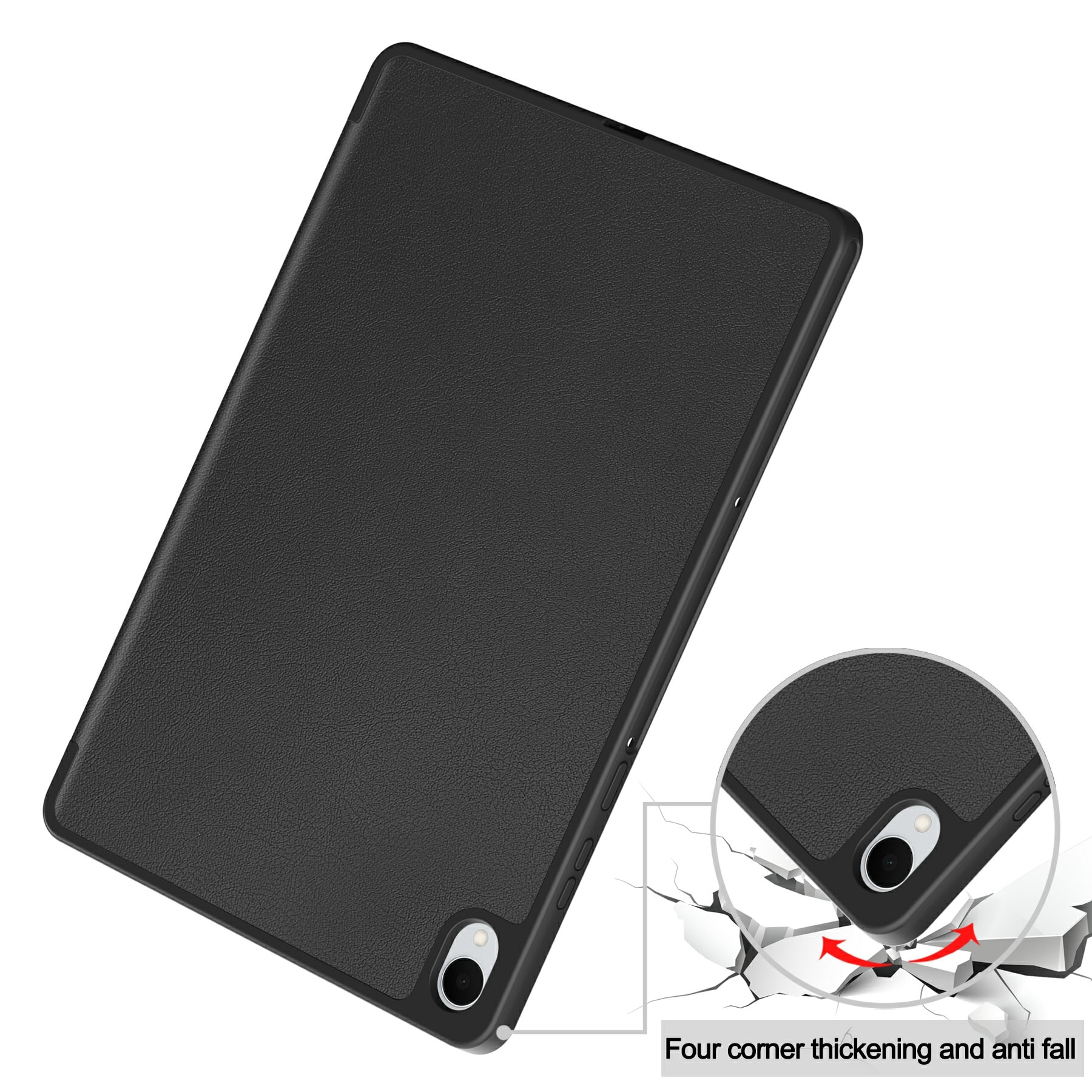 Samsung Galaxy Tab S11 Etui Tri-fold med Pencil-holder Sort