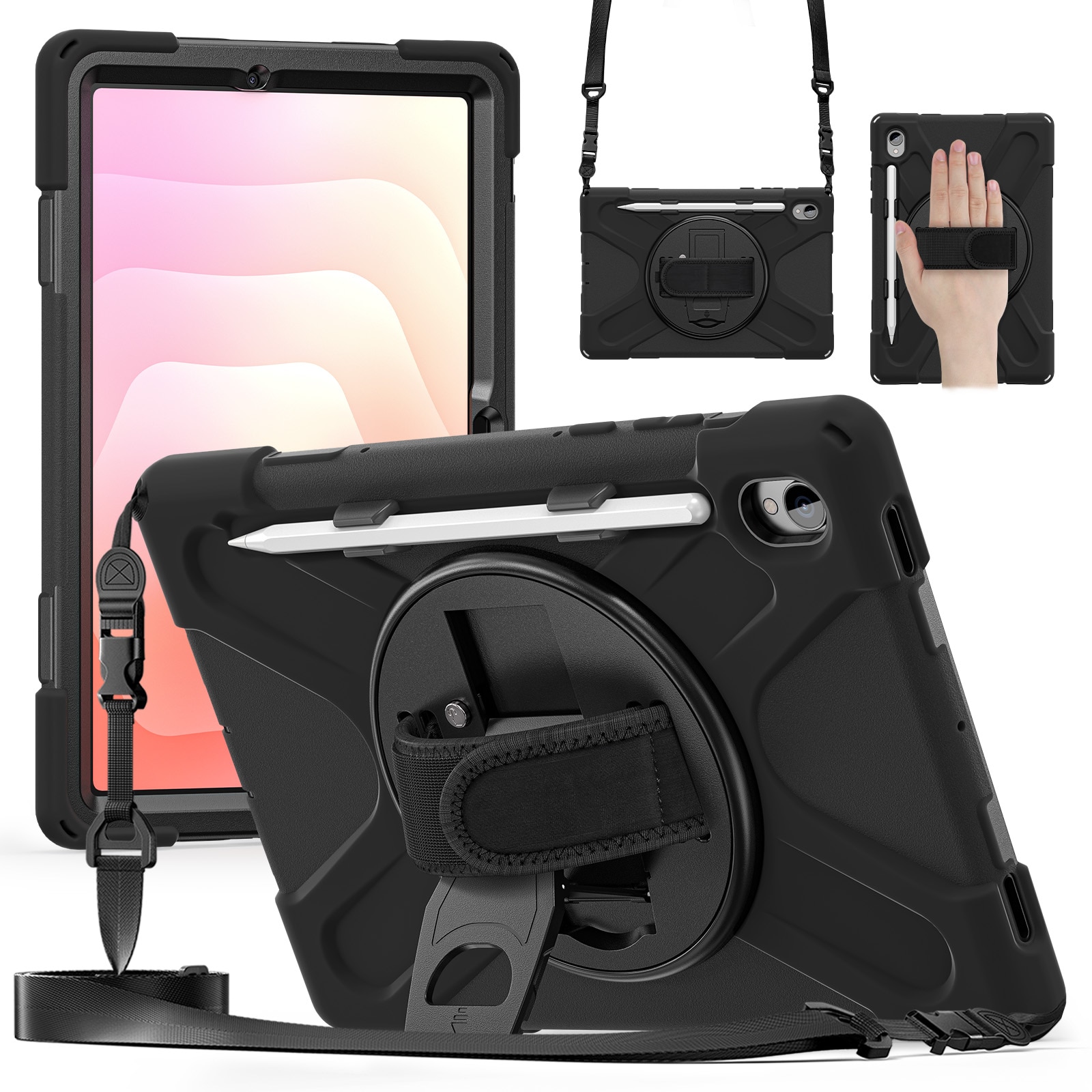 Stødsikker Hybridcover Samsung Galaxy Tab S11 sort