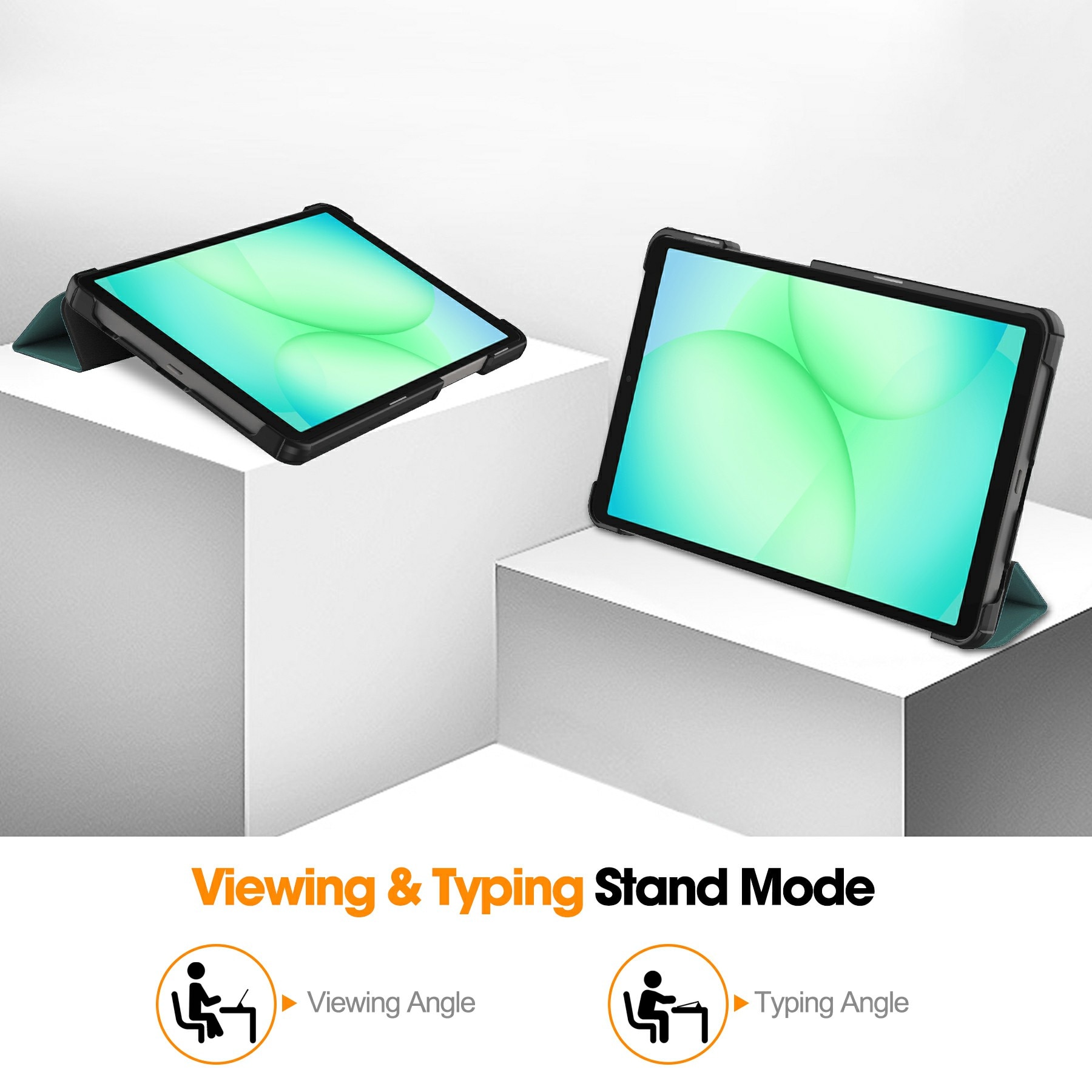 Etui Tri-fold Samsung Galaxy Tab A11 Grøn