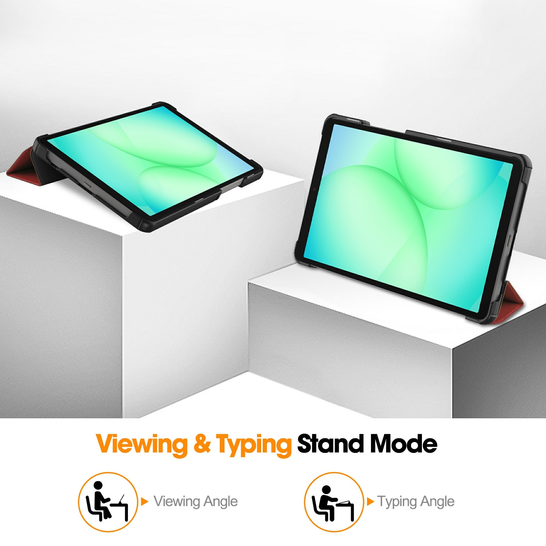 Etui Tri-fold Samsung Galaxy Tab A11 Rød