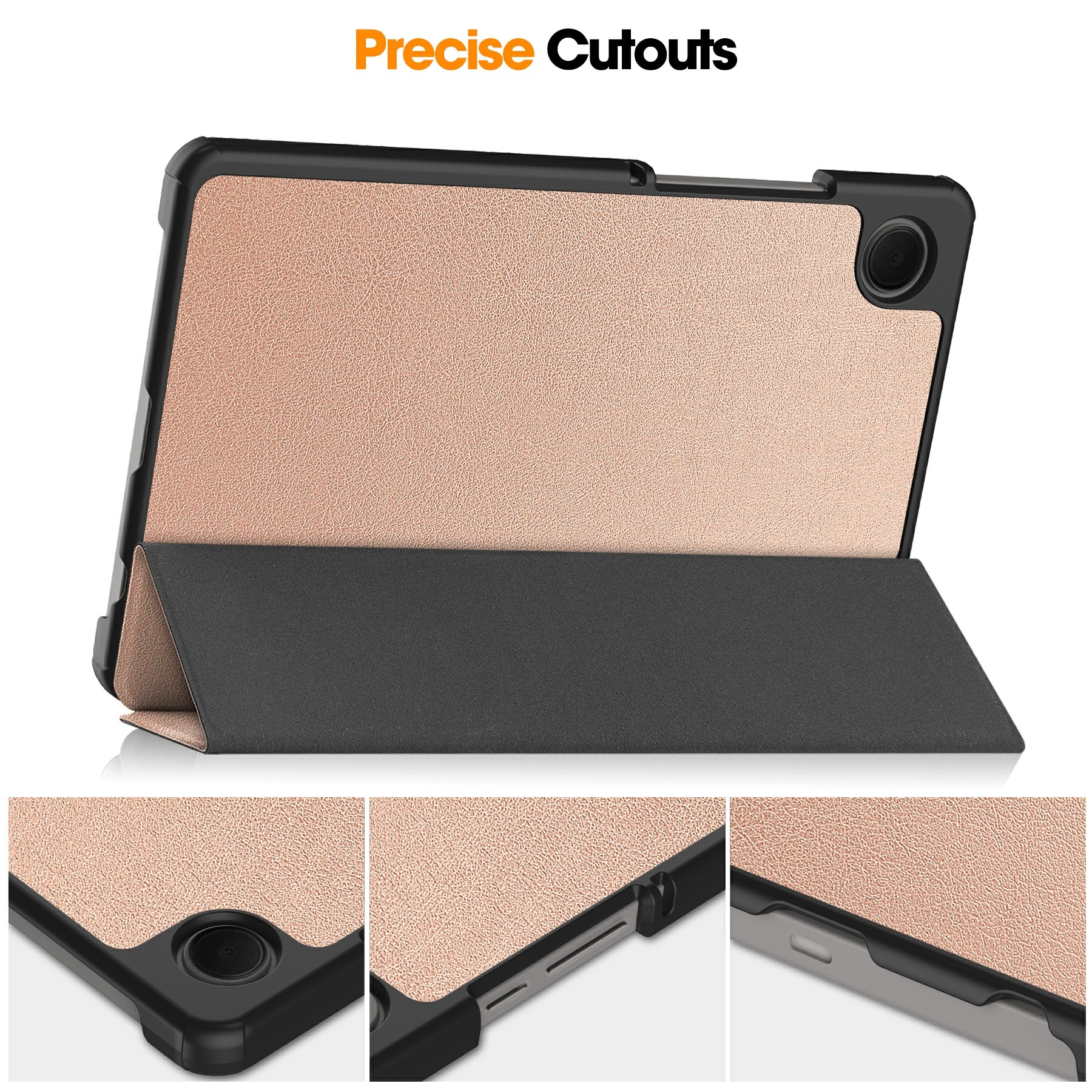 Etui Tri-fold Samsung Galaxy Tab A11 Rose guld