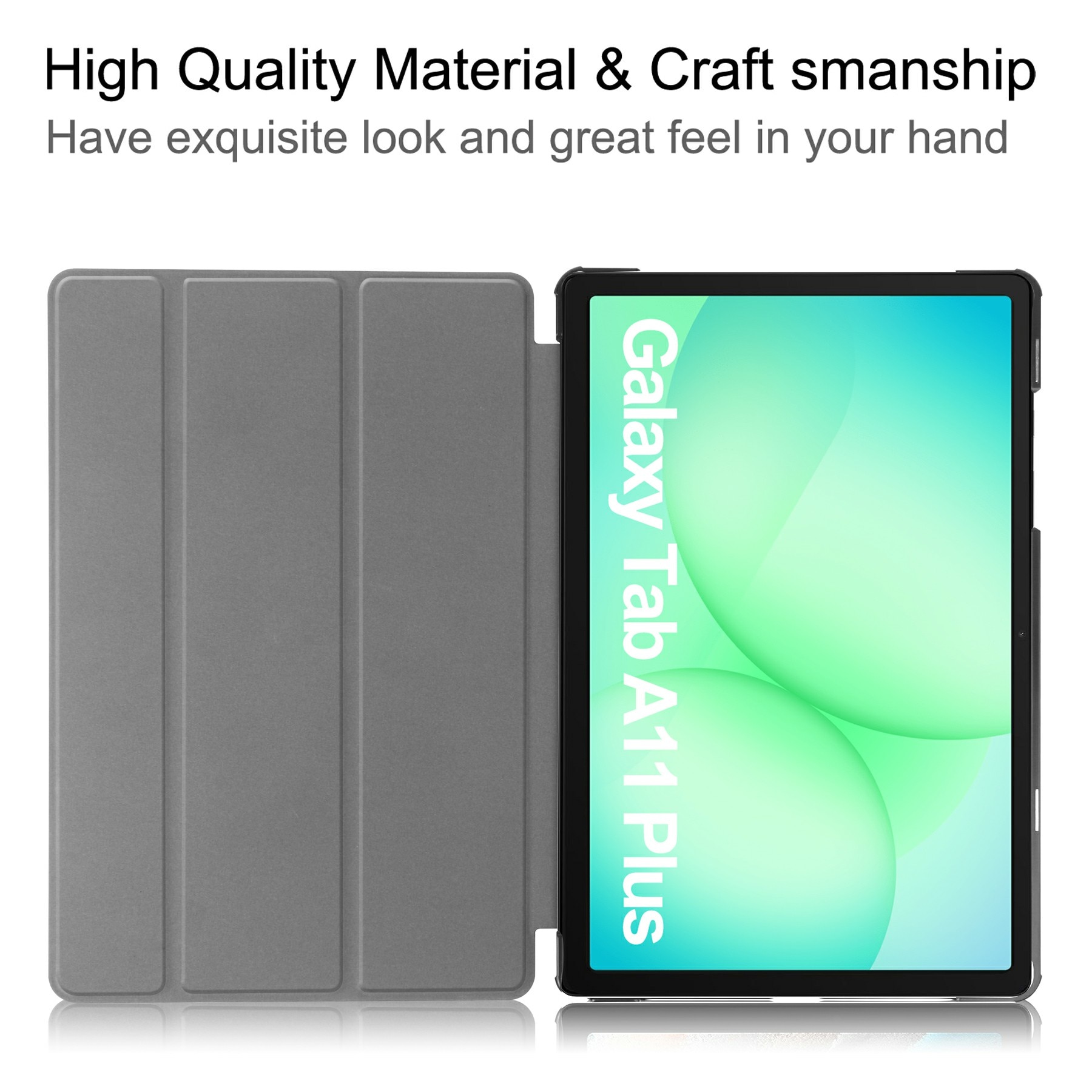 Etui Tri-fold Samsung Galaxy Tab A11 Plus Grå
