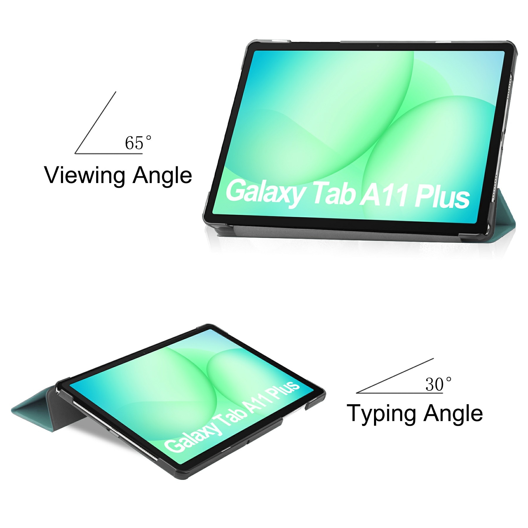 Etui Tri-fold Samsung Galaxy Tab A11 Plus Rød