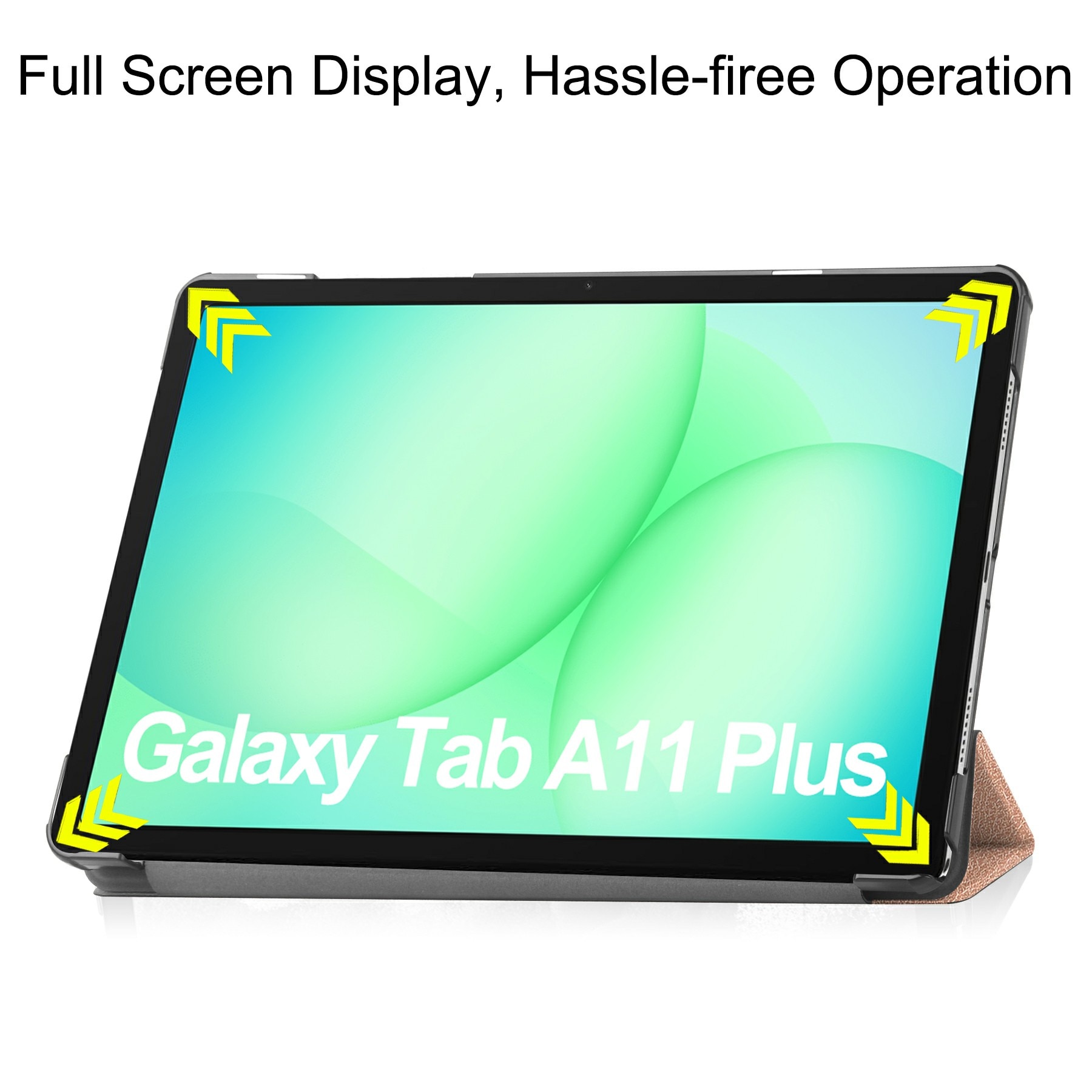 Etui Tri-fold Samsung Galaxy Tab A11 Plus Rose guld