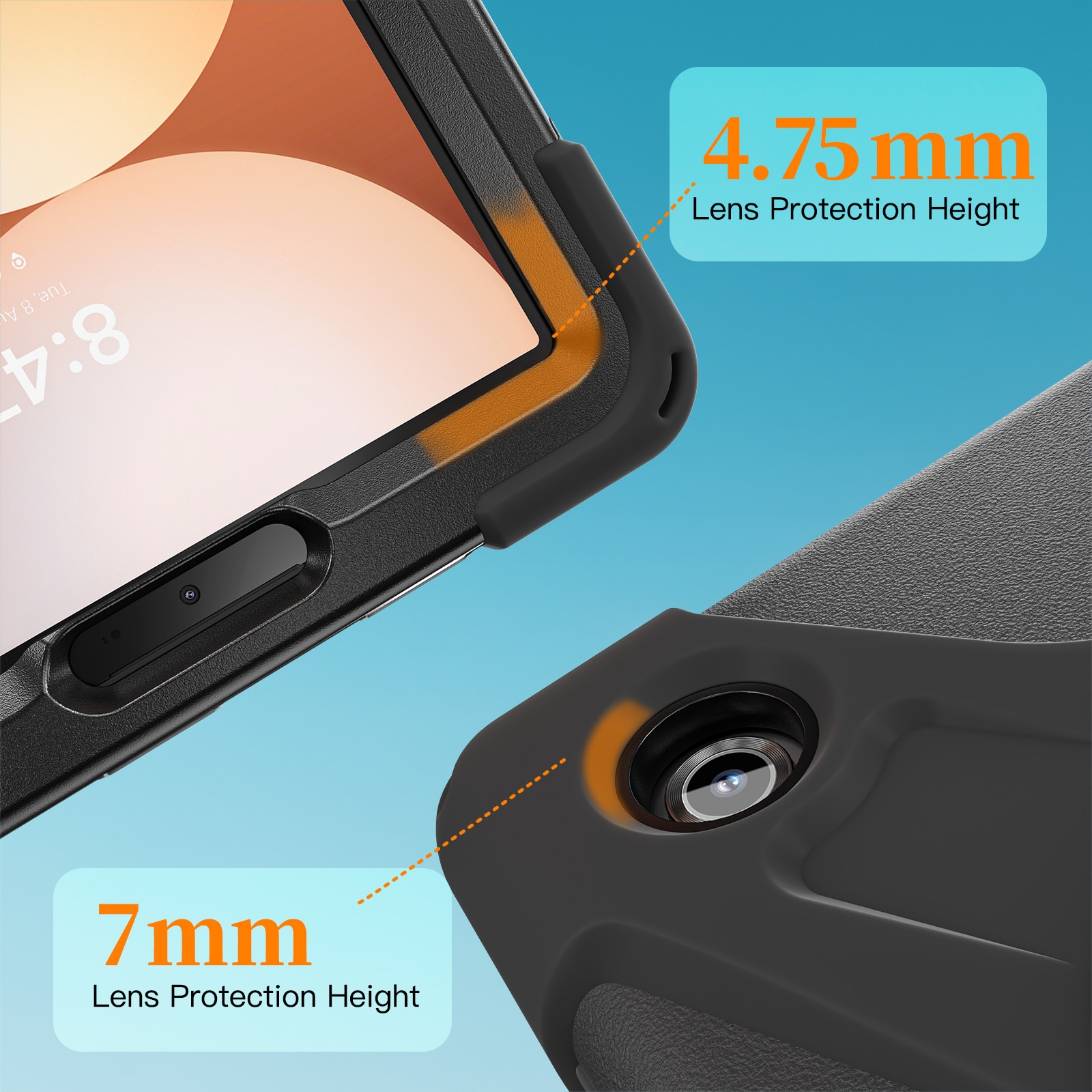 Stødsikker Hybridcover Samsung Galaxy Tab A11 Plus sort