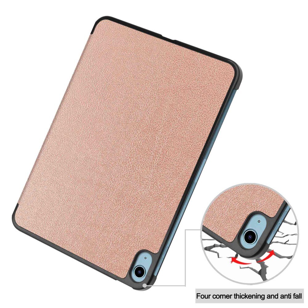 iPad 10.9 10th Gen (2022) Etui Tri-fold rose guld