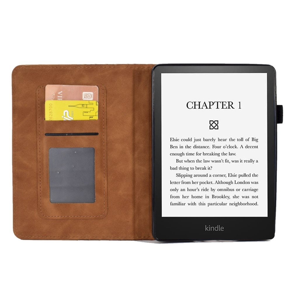 Etui Kortholder Amazon Kindle Paperwhite 6,8" (2021) brun