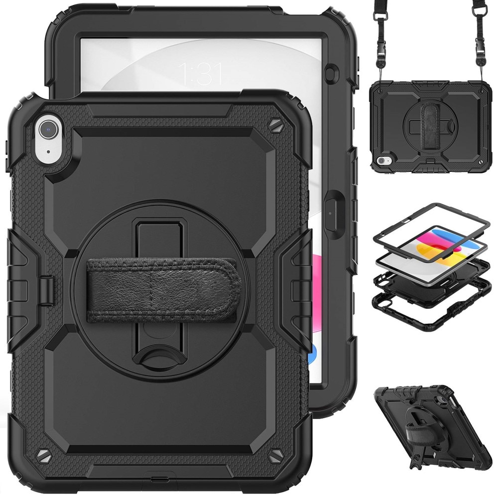 Stødsikker Full Protection Hybridcover iPad 10.9 10th Gen (2022) sort