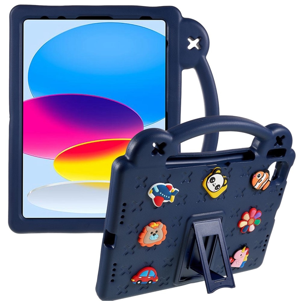 Stødsikker EVA Cover Kickstand iPad 10.9 2022 (10th gen) mørkeblå
