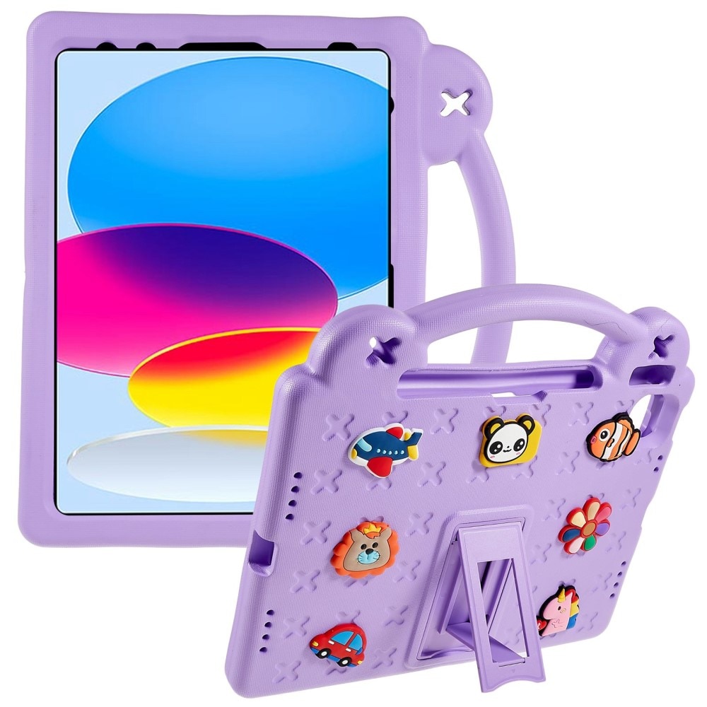 Stødsikker EVA Cover Kickstand iPad 10.9 2022 (10th gen) lila