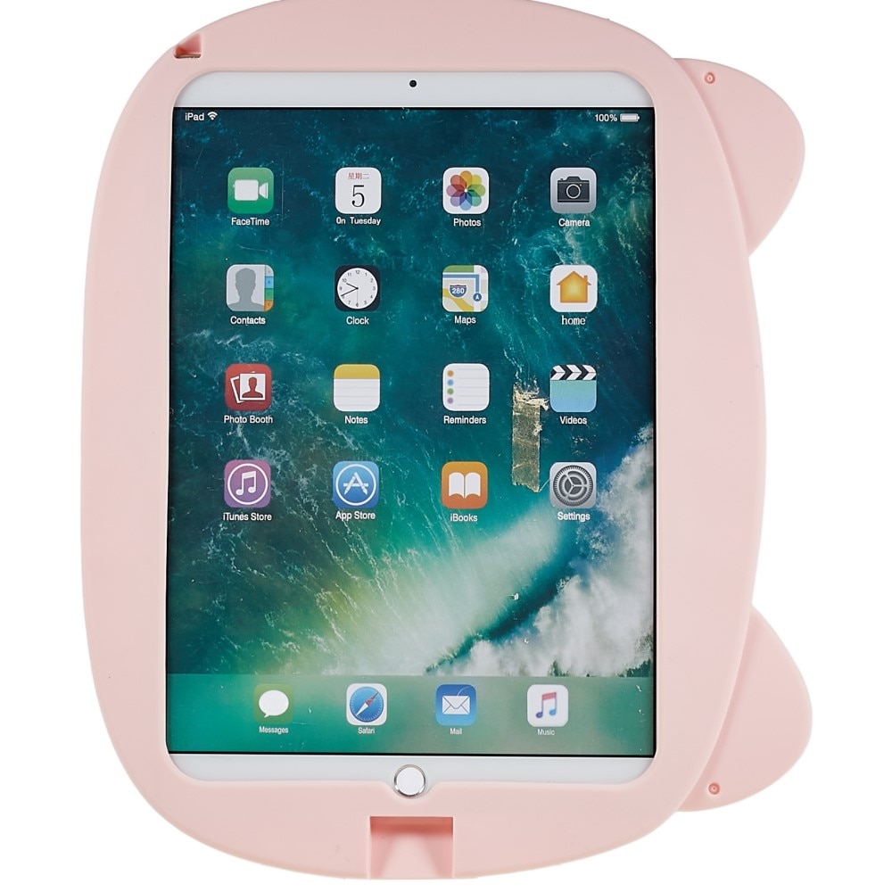 iPad 10.2 8th Gen (2020) Børne cover Silikone svin lyserød