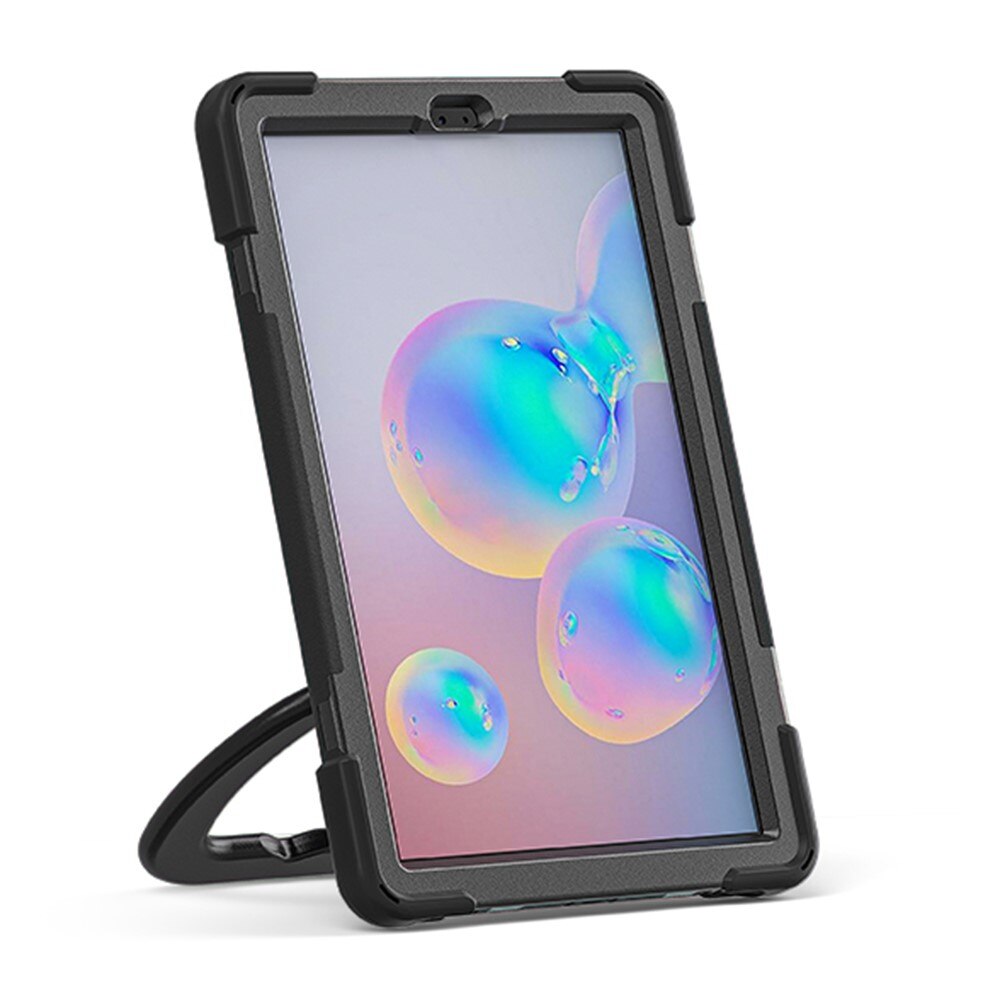 Kickstand Hybrid Case med skulderrem Samsung Galaxy Tab S6 10.5 sort