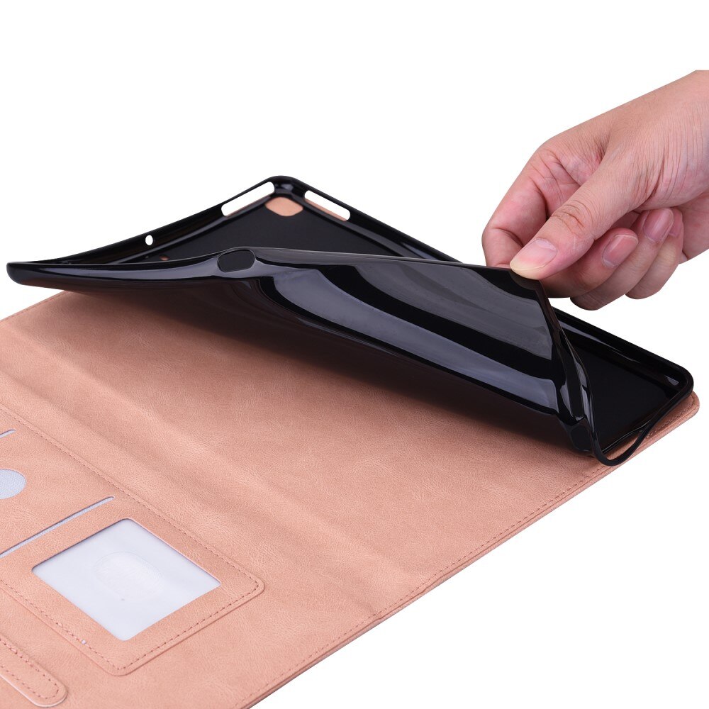 Læderetui Sommerfugle Xiaomi Pad 6 Lyserød