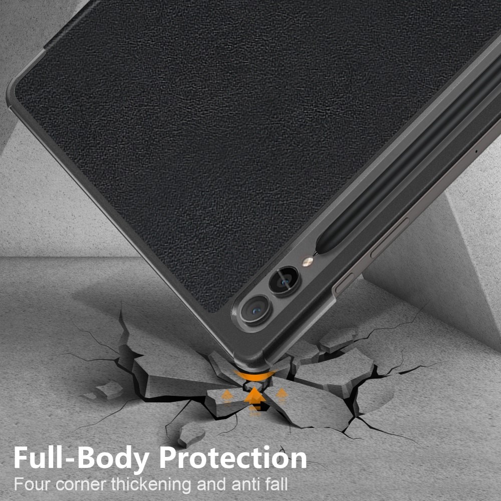 Samsung Galaxy Tab S9 Plus Etui Tri-fold sort
