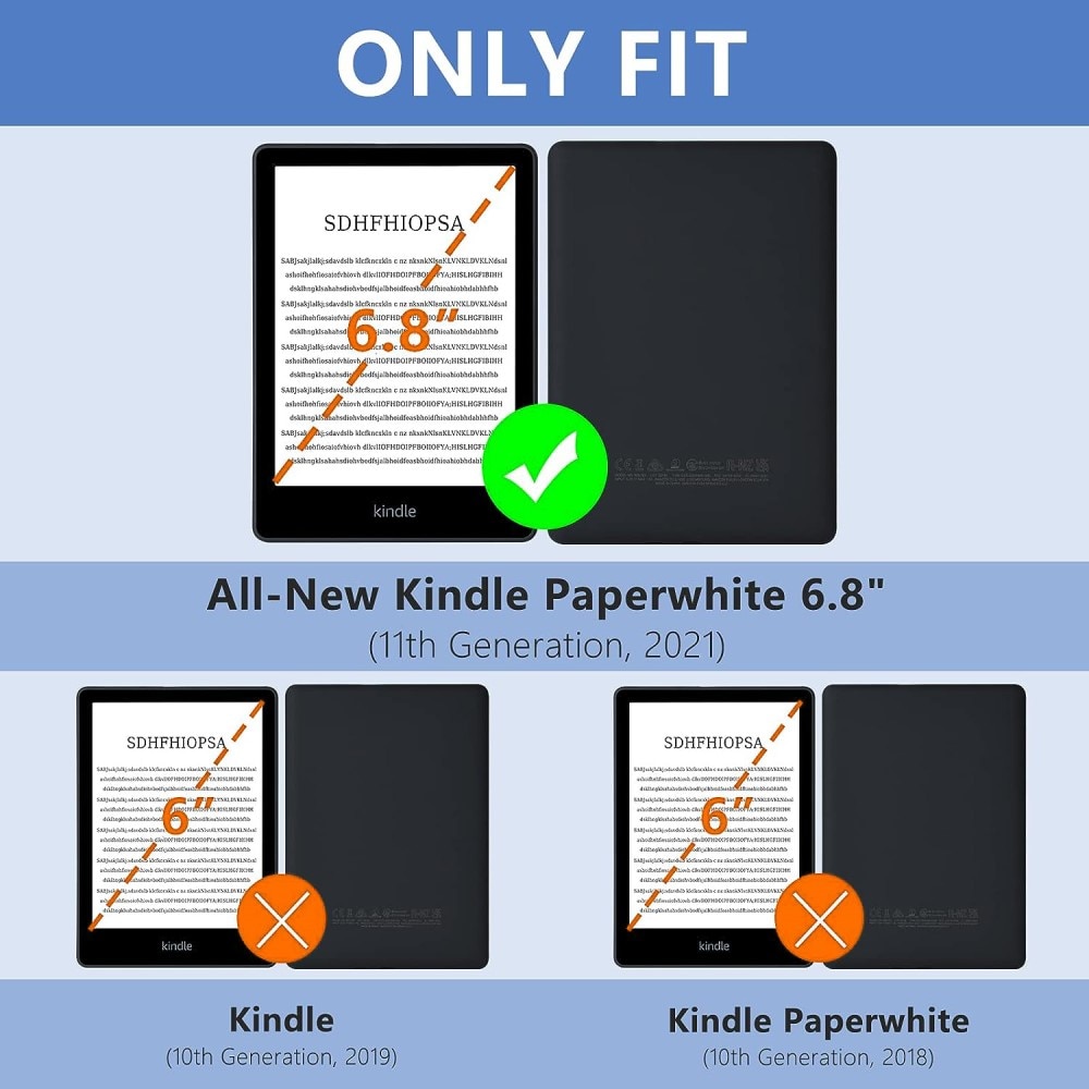 Cover Amazon Kindle Paperwhite Signature Edition (2023) gennemsigtig