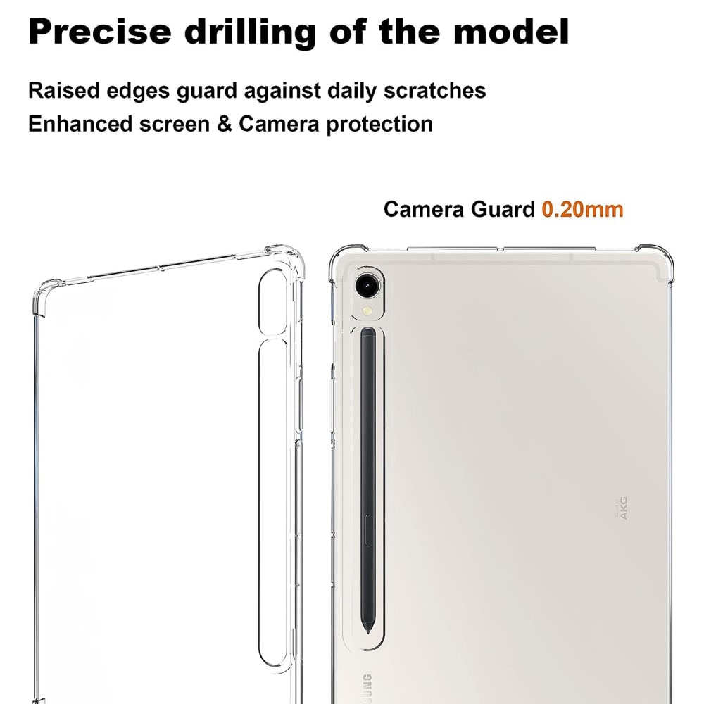 Stødsikker Cover TPU Samsung Galaxy Tab S9 gennemsigtig
