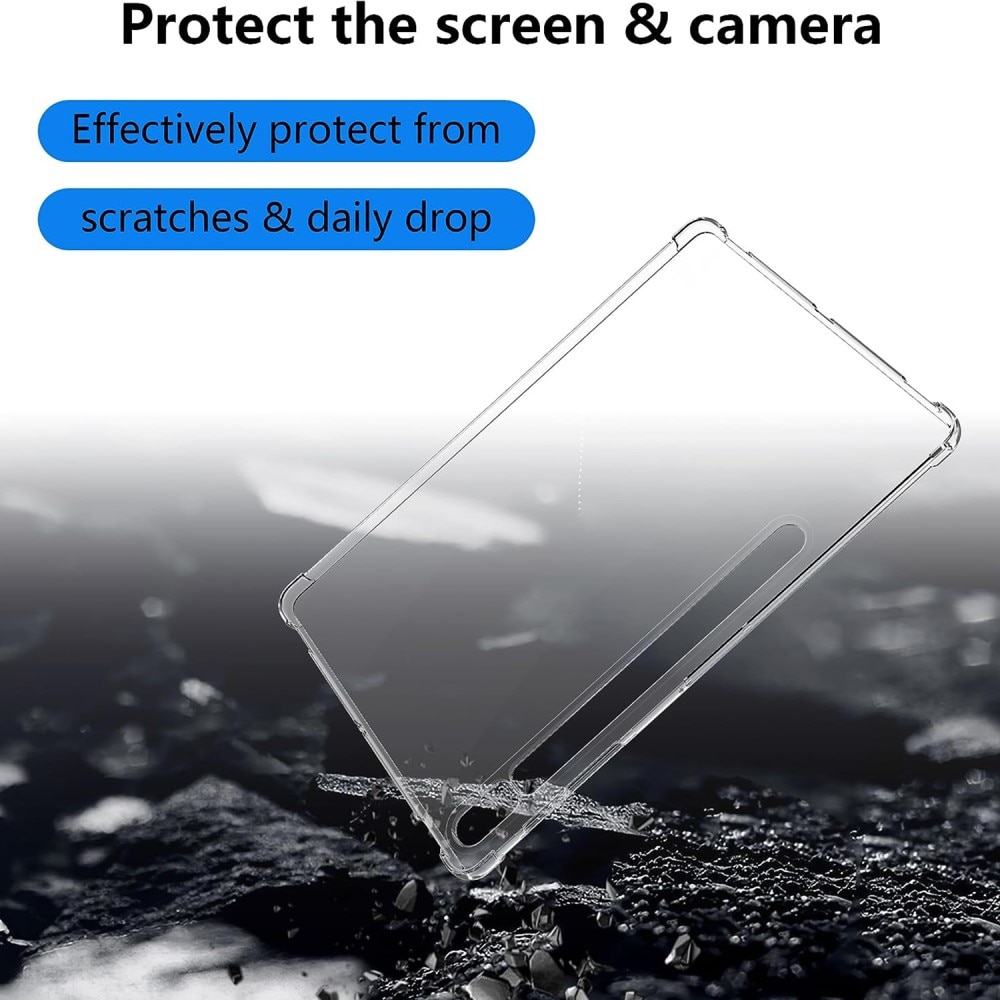 Stødsikker Cover TPU Samsung Galaxy Tab S9 Plus gennemsigtig