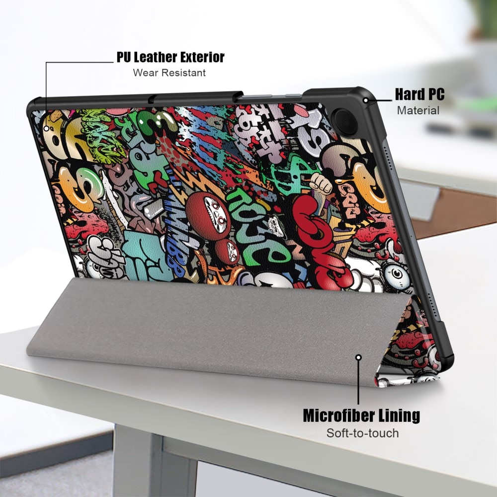 Samsung Galaxy Tab A9 Plus Etui Tri-fold - Graffiti