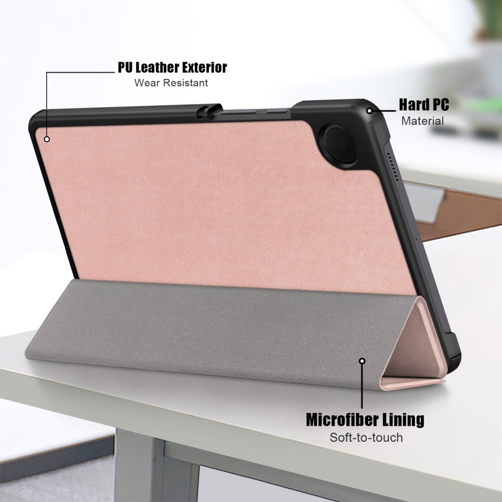 Samsung Galaxy Tab A9 Etui Tri-fold rose guld