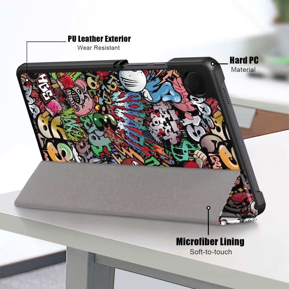 Samsung Galaxy Tab A9 Etui Tri-fold - Graffiti