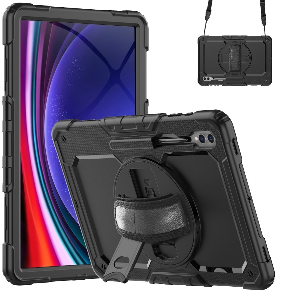 Stødsikker Full Protection Hybridcover Samsung Galaxy Tab S9 Ultra sort