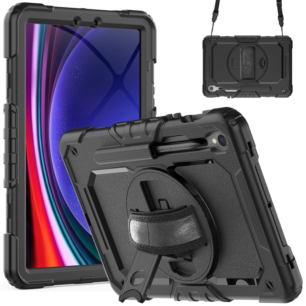 Stødsikker Full Protection Hybridcover Samsung Galaxy Tab S9 sort