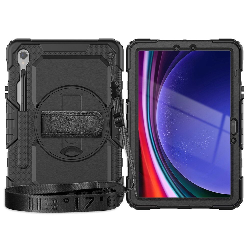 Stødsikker Full Protection Hybridcover Samsung Galaxy Tab S9 sort