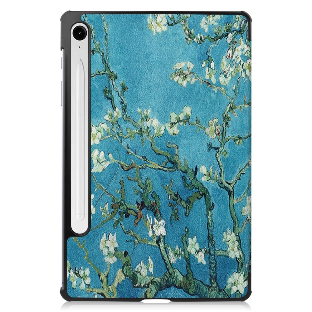 Etui Tri-fold Samsung Galaxy Tab S9 FE Plus - Kirsebærblomster