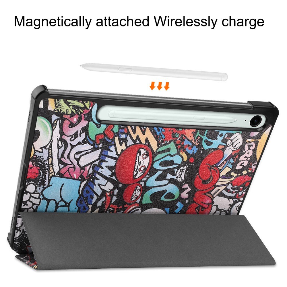 Etui Tri-fold Samsung Galaxy Tab S9 FE - Graffiti