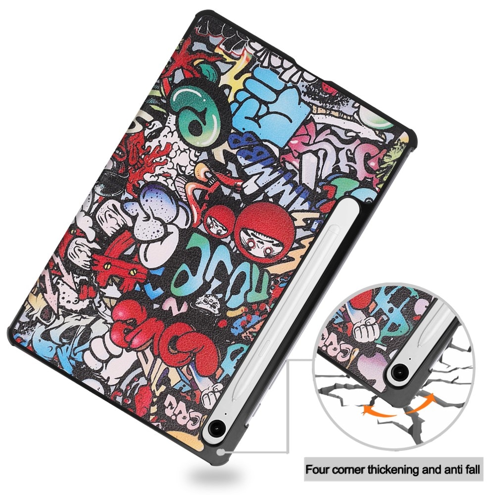 Etui Tri-fold Samsung Galaxy Tab S9 FE - Graffiti