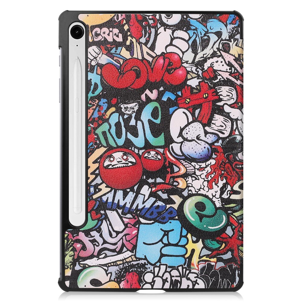 Etui Tri-fold Samsung Galaxy Tab S9 FE - Graffiti