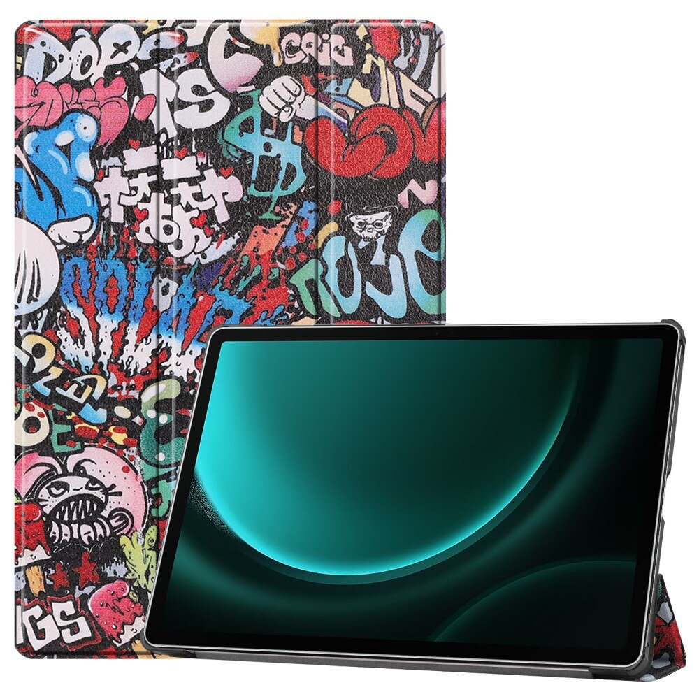 Etui Tri-fold Samsung Galaxy Tab S9 FE Plus - Graffiti