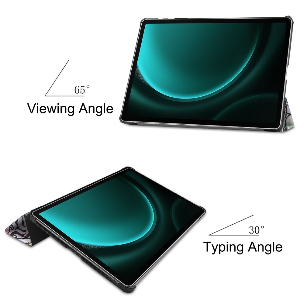 Etui Tri-fold Samsung Galaxy Tab S9 FE Plus Flerfarvet/mønster