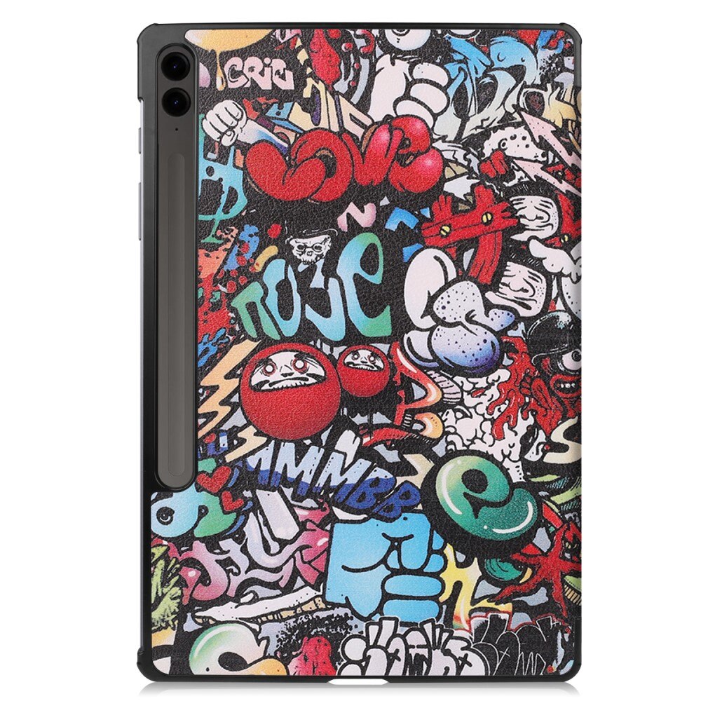 Etui Tri-fold Samsung Galaxy Tab S9 FE Plus Flerfarvet/mønster