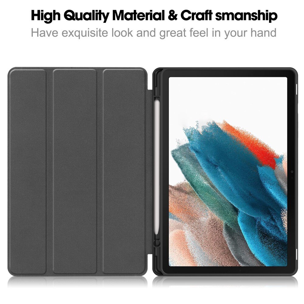 Samsung Galaxy Tab A9 Plus Etui Tri-fold med Pencil-holder Sort
