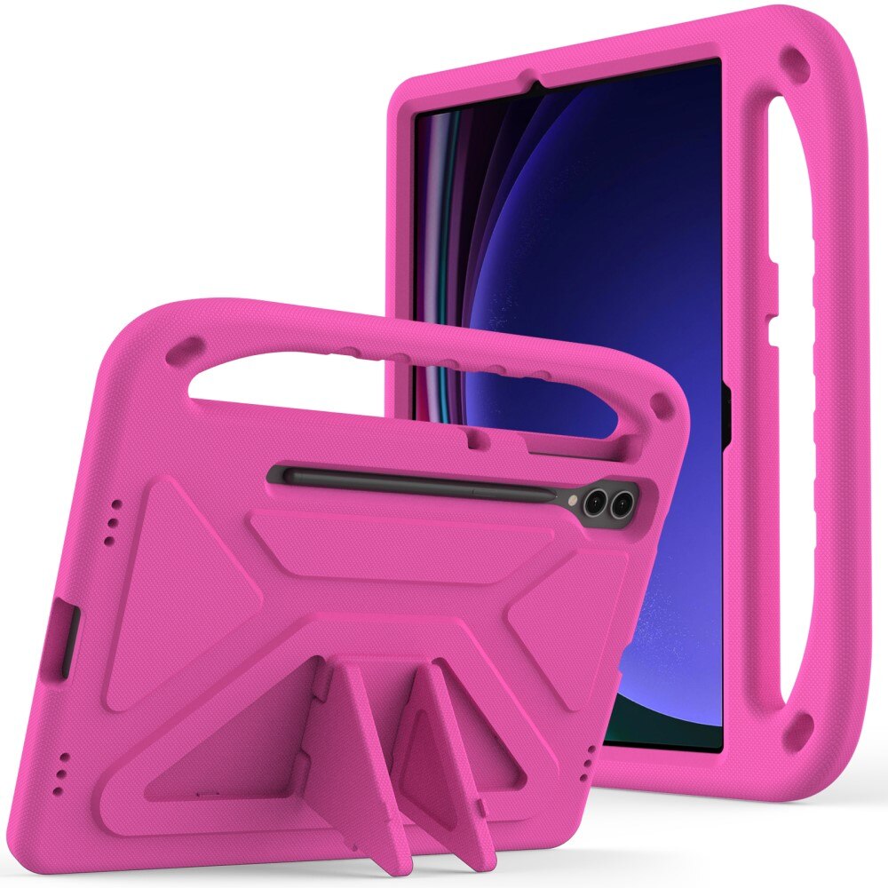 Etui EVA med håndtag til Samsung Galaxy Tab S9 FE Plus Lyserød