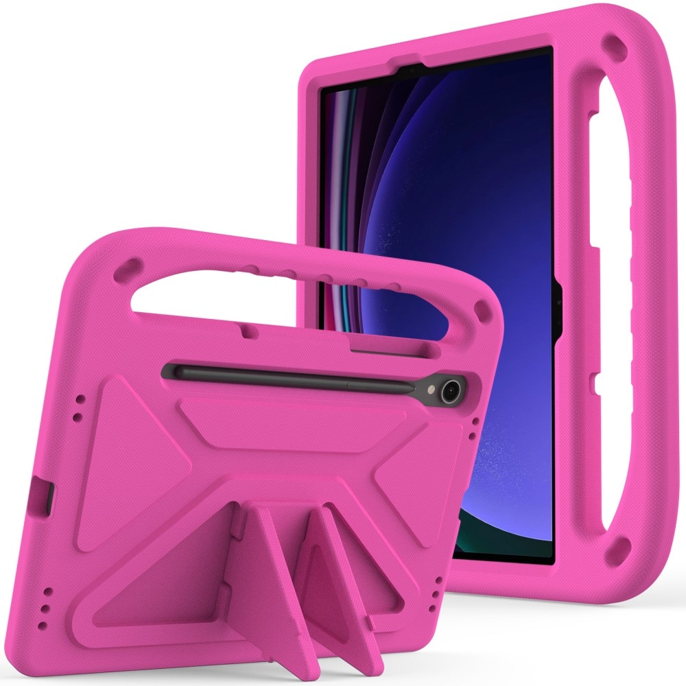 Etui EVA med håndtag til Samsung Galaxy Tab S9 FE lyserød