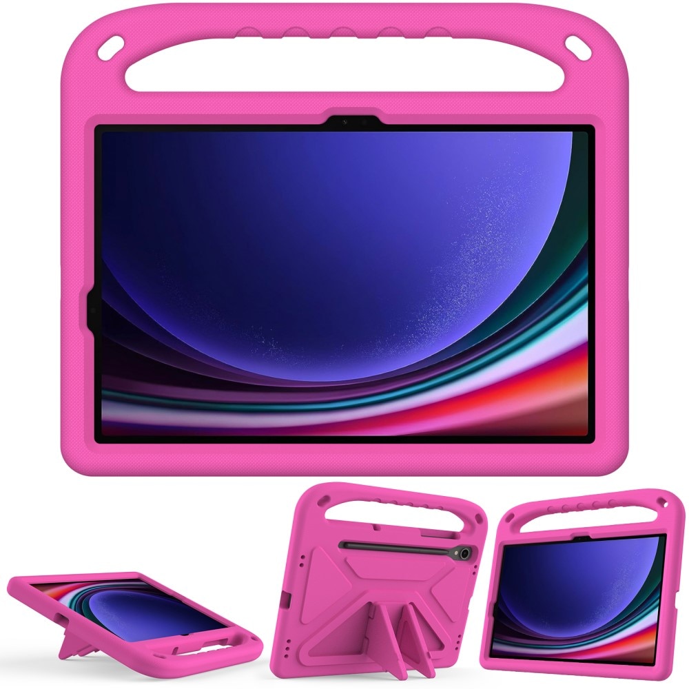 Etui EVA med håndtag til Samsung Galaxy Tab S9 FE lyserød