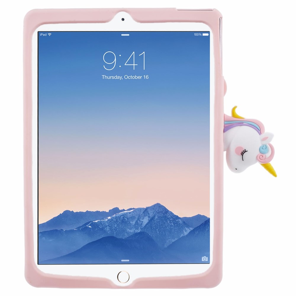 Cover Enhjørning Stand iPad 9.7 6th Gen (2018) lyserød