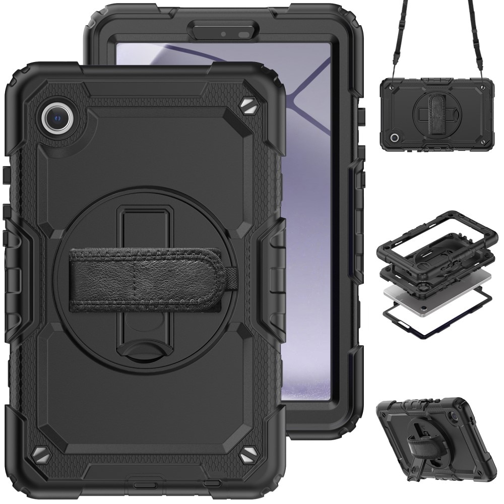 Stødsikker Full Protection Hybridcover Samsung Galaxy Tab A9 sort