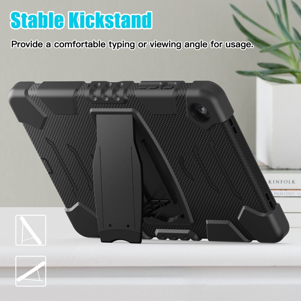 Stødsikker Hybridcover Kickstand Samsung Galaxy Tab A9 Plus sort