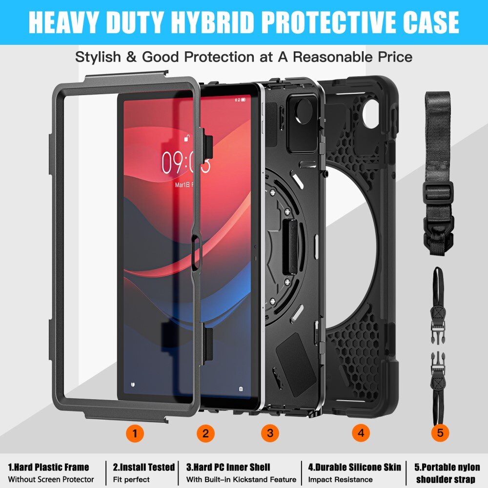 Stødsikker Hybridcover Lenovo Tab M11 sort