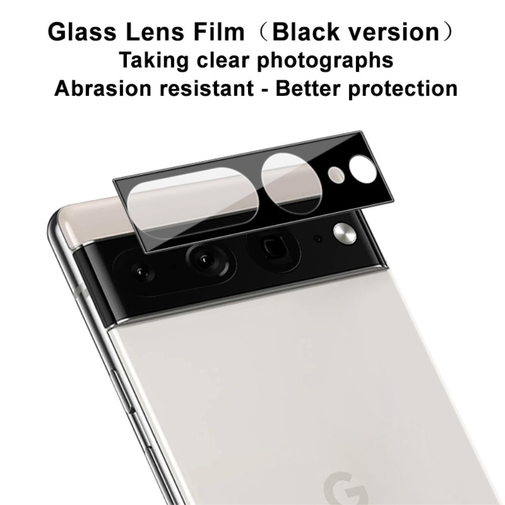 Hærdet Glas Linsebeskytter Google Pixel 7 Pro sort
