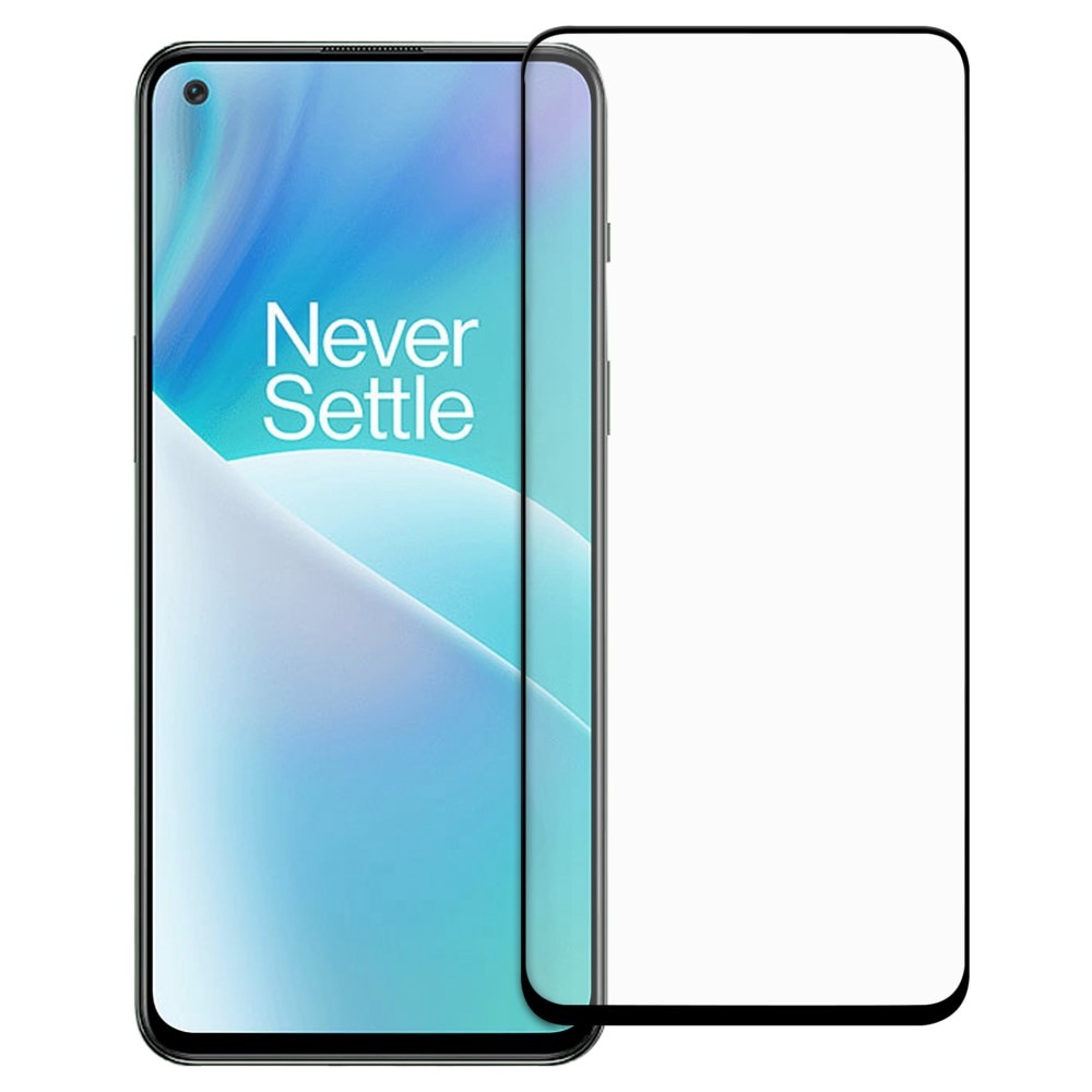 Full-fit Hærdet Glas Skærmbeskytter OnePlus Nord 2T 5G sort