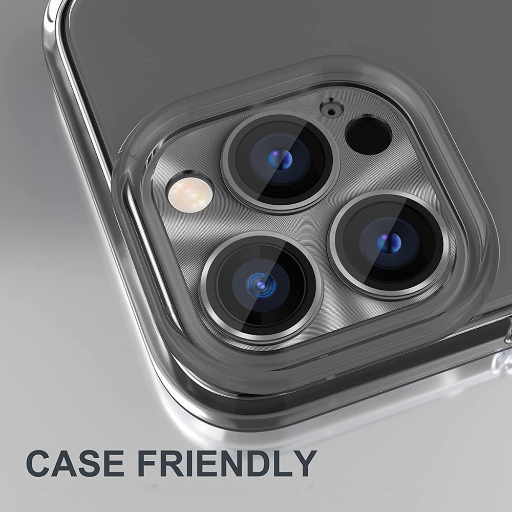 Kamerabeskyttelse Aluminium+Hærdet Glas iPhone 14 Pro Max sort