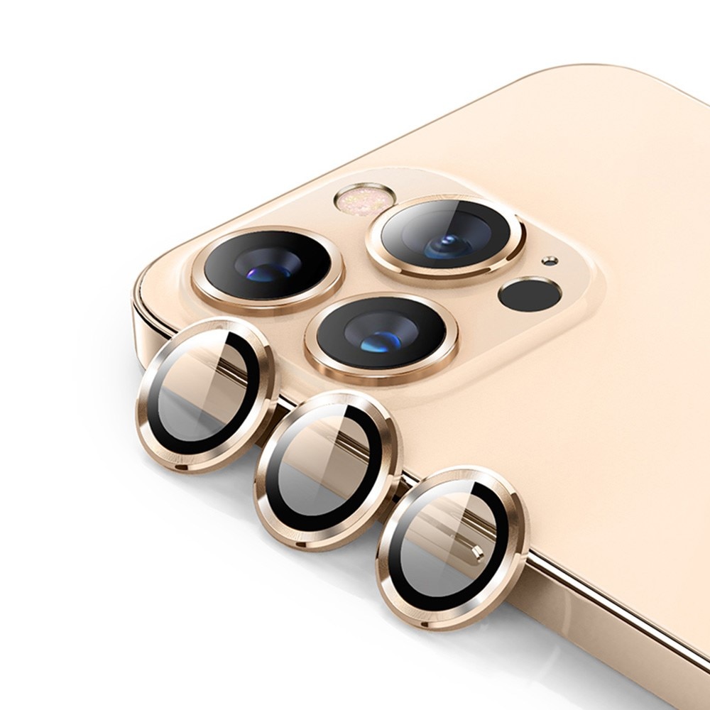 Linsebeskytter Aluminium iPhone 14 Pro Max guld