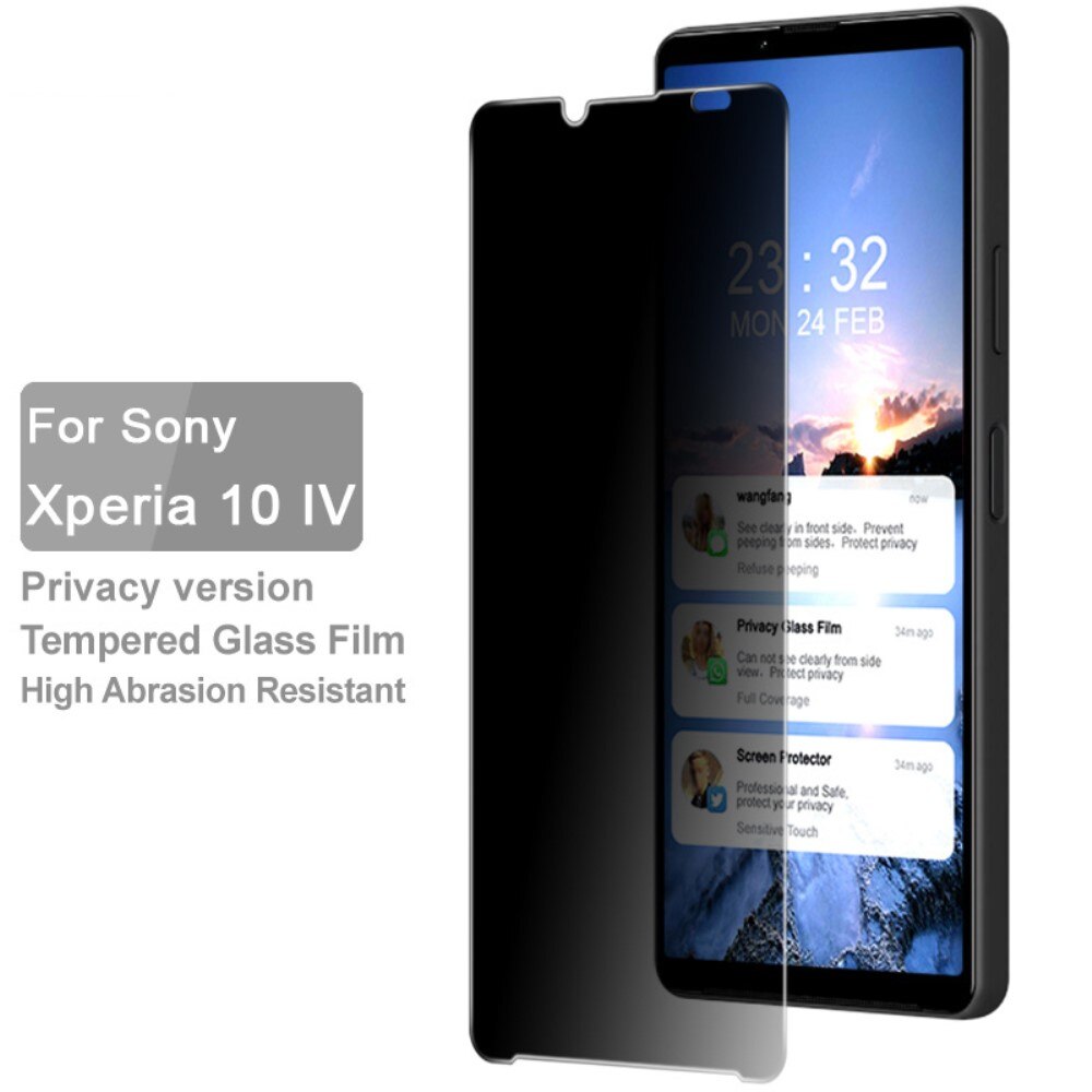 Full-fit Privacy Skærmbeskytter Sony Xperia 10 IV