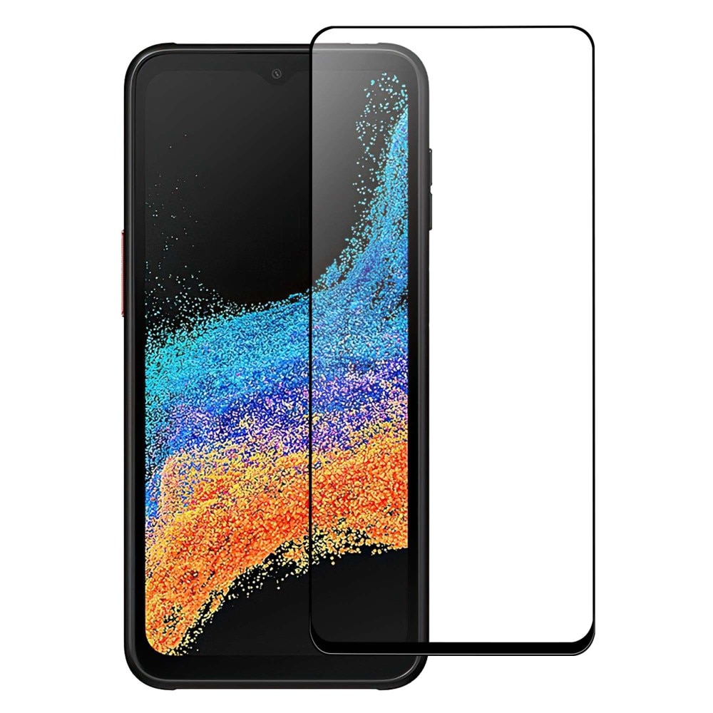 Full-fit Hærdet Glas Skærmbeskytter Samsung Galaxy Xcover 6 Pro sort