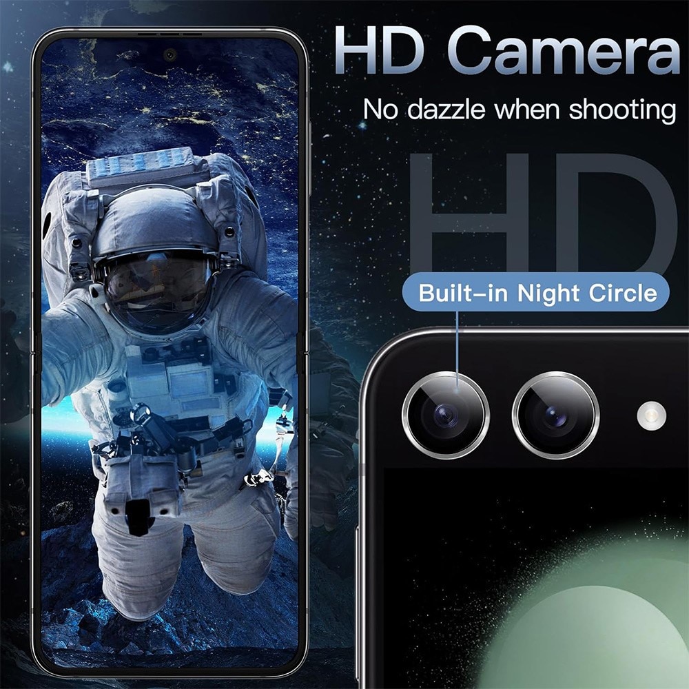 Linsebeskytter Aluminium Samsung Galaxy Z Flip 7 Sort