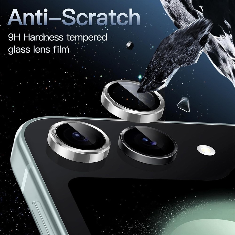 Linsebeskytter Aluminium Samsung Galaxy Z Flip 7 Sølv